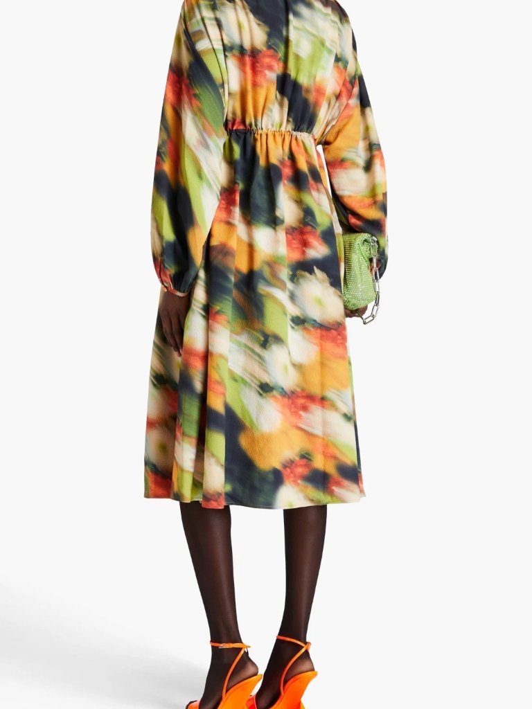 Nwt Stine Goya Veroma Printed Midi Dress Sz S $460 — image 3 of 8